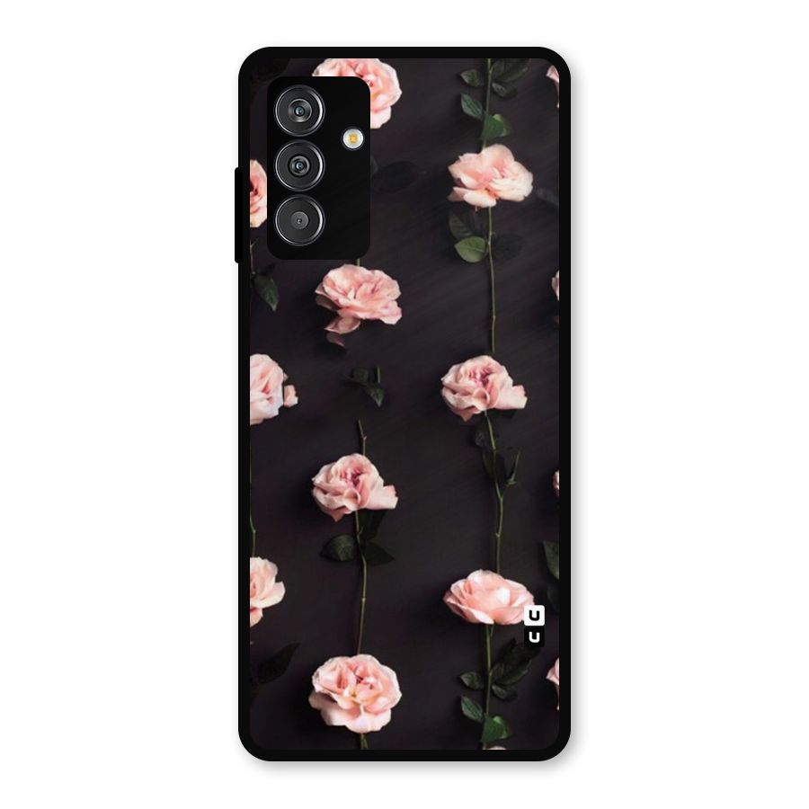 Pink Roses Metal Back Case for Galaxy M14 5G