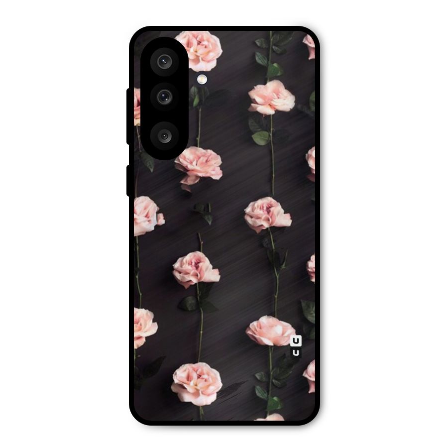 Pink Roses Metal Back Case for Galaxy M56