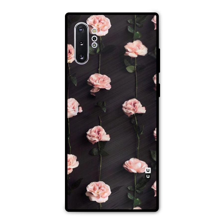 Pink Roses Metal Back Case for Galaxy Note 10 Plus
