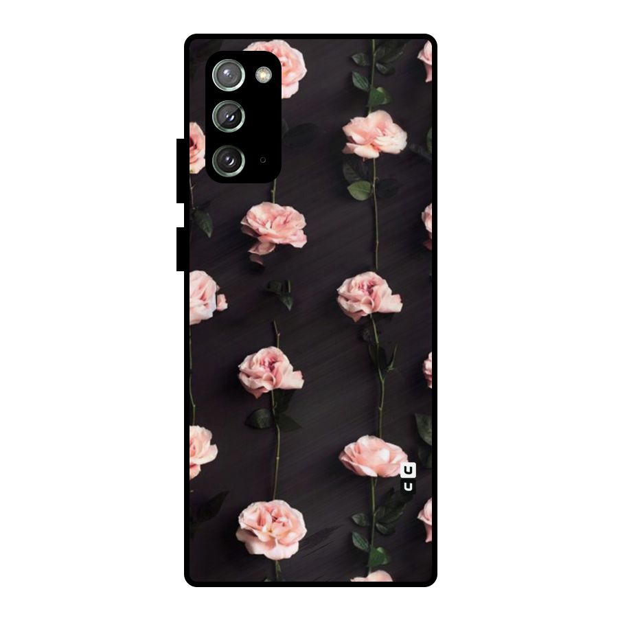 Pink Roses Metal Back Case for Galaxy Note 20