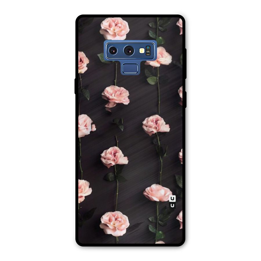 Pink Roses Metal Back Case for Galaxy Note 9
