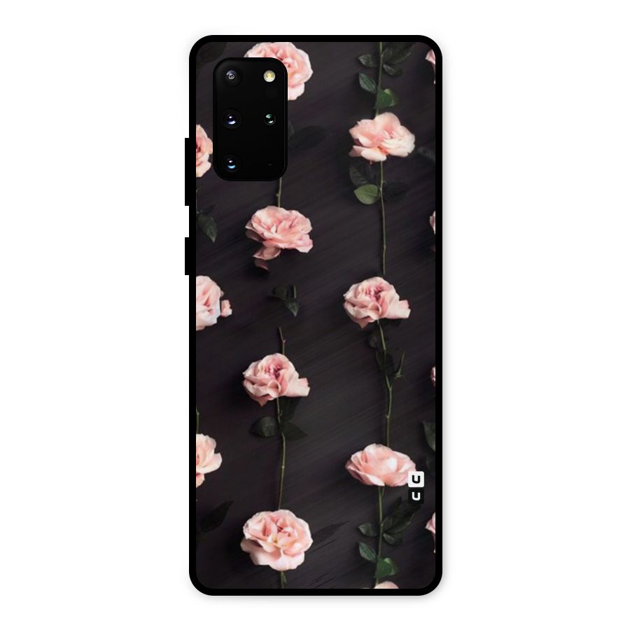 Pink Roses Metal Back Case for Galaxy S20 Plus