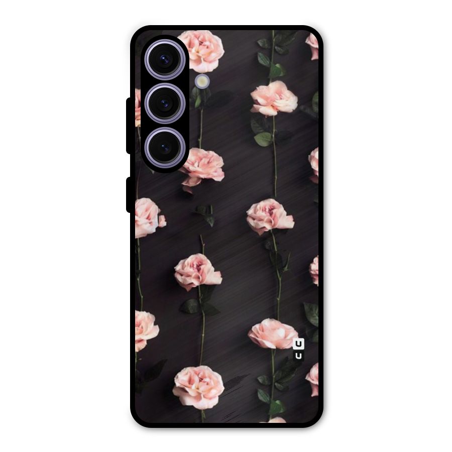 Pink Roses Metal Back Case for Galaxy S24