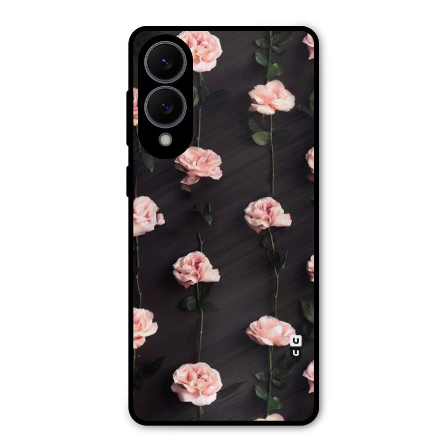 Pink Roses Metal Back Case for Galaxy S25 Edge