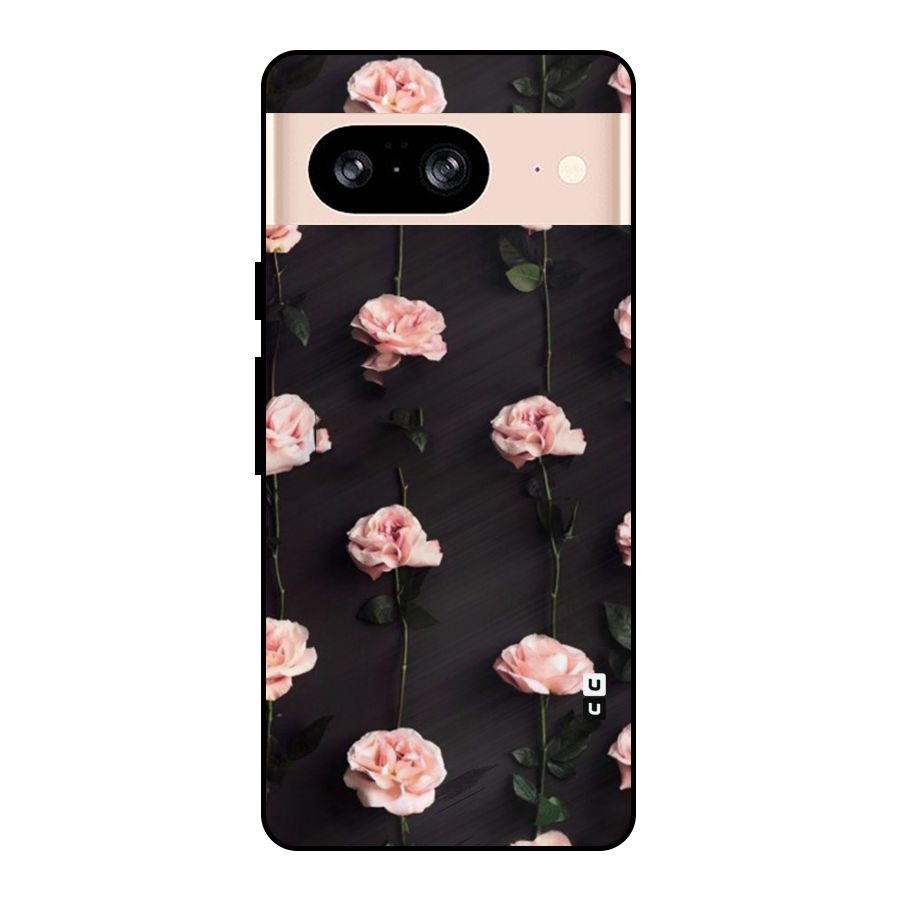 Pink Roses Metal Back Case for Google Pixel 8