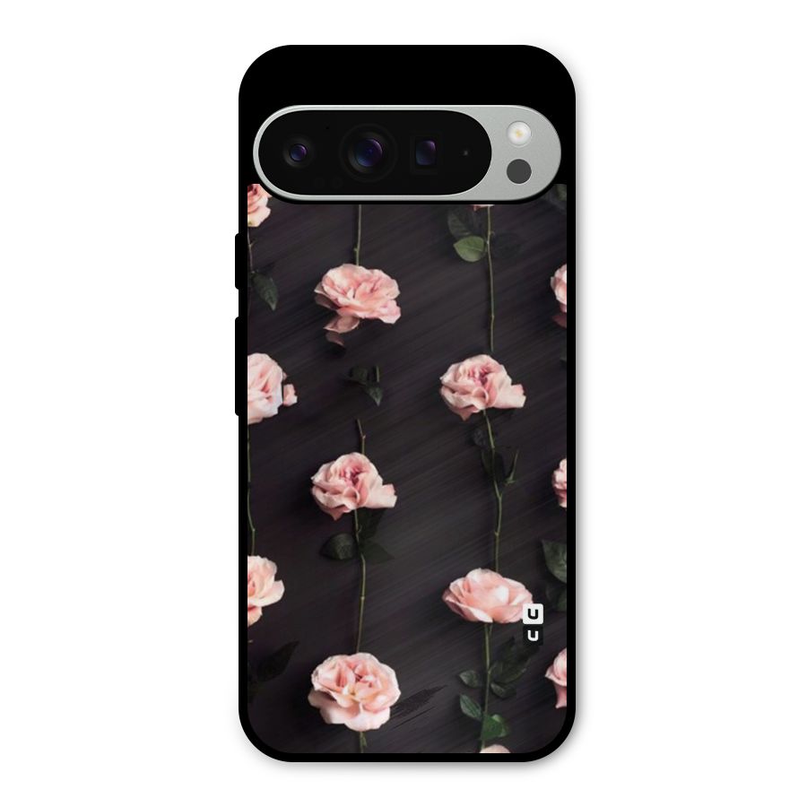 Pink Roses Metal Back Case for Google Pixel 9 Pro XL