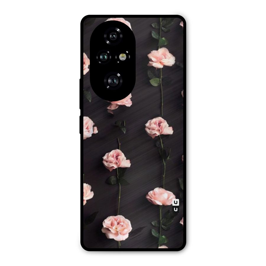 Pink Roses Metal Back Case for Honor 200 Pro