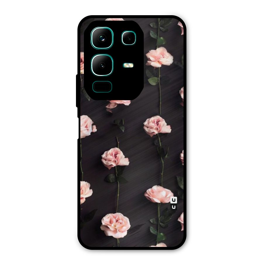 Pink Roses Metal Back Case for Infinix Note 50x