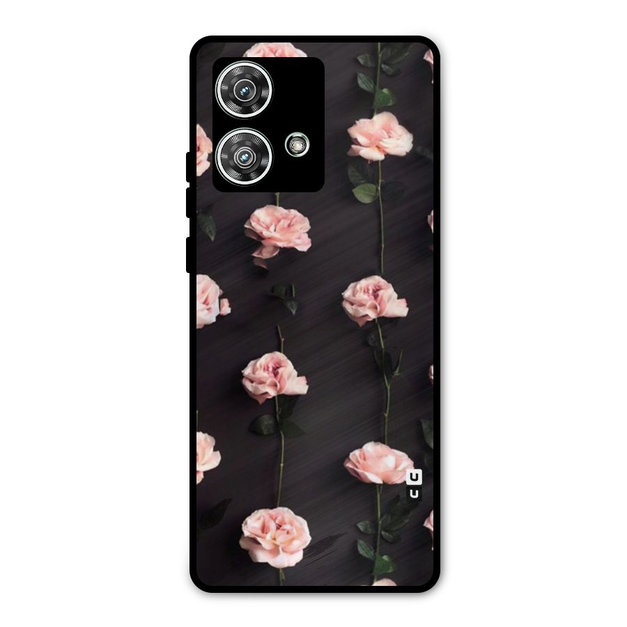 Pink Roses Metal Back Case for Motorola Edge 40 Neo