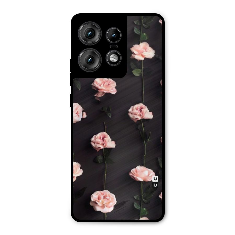 Pink Roses Metal Back Case for Motorola Edge 50 Pro