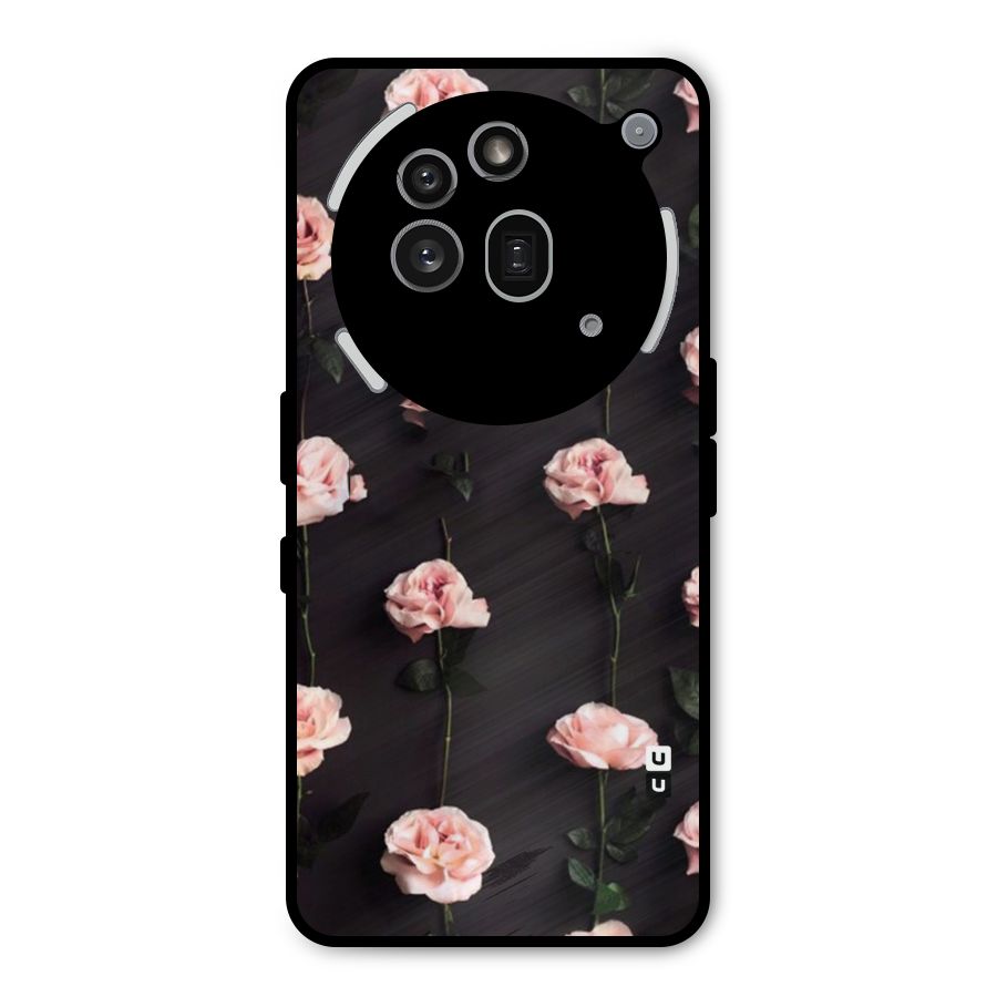 Pink Roses Metal Back Case for Nothing Phone 3a Pro