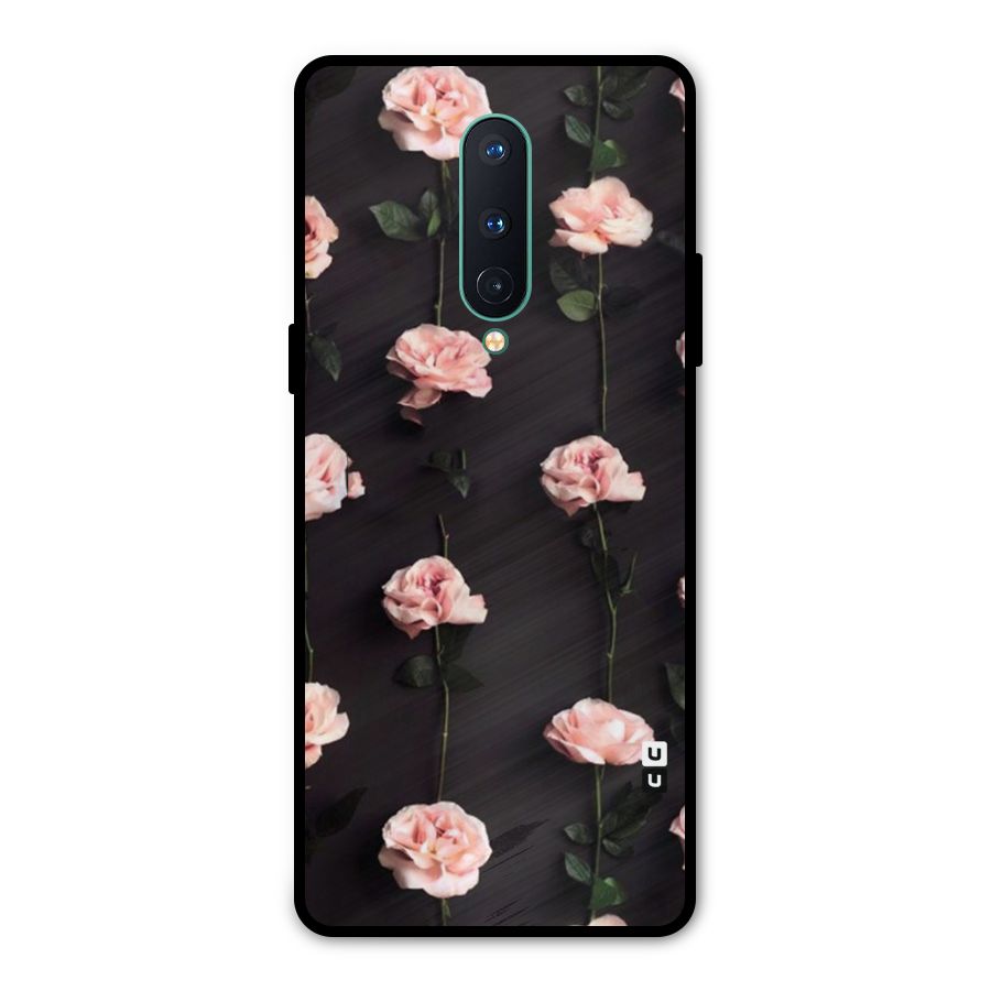 Pink Roses Metal Back Case for OnePlus 8