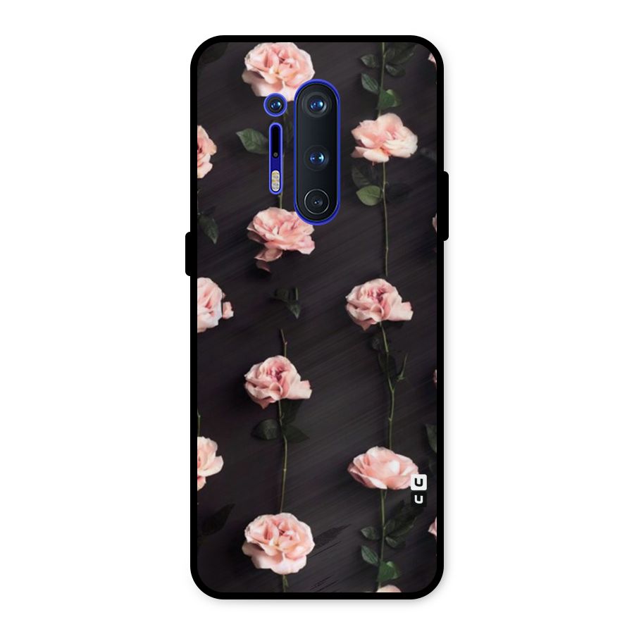 Pink Roses Metal Back Case for OnePlus 8 Pro