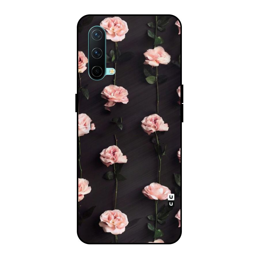Pink Roses Metal Back Case for OnePlus Nord CE 5G