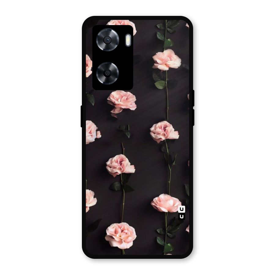 Pink Roses Metal Back Case for OnePlus Nord N20 SE