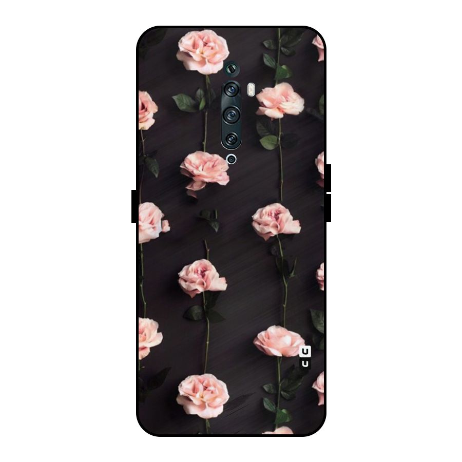 Pink Roses Metal Back Case for Oppo Reno2 Z