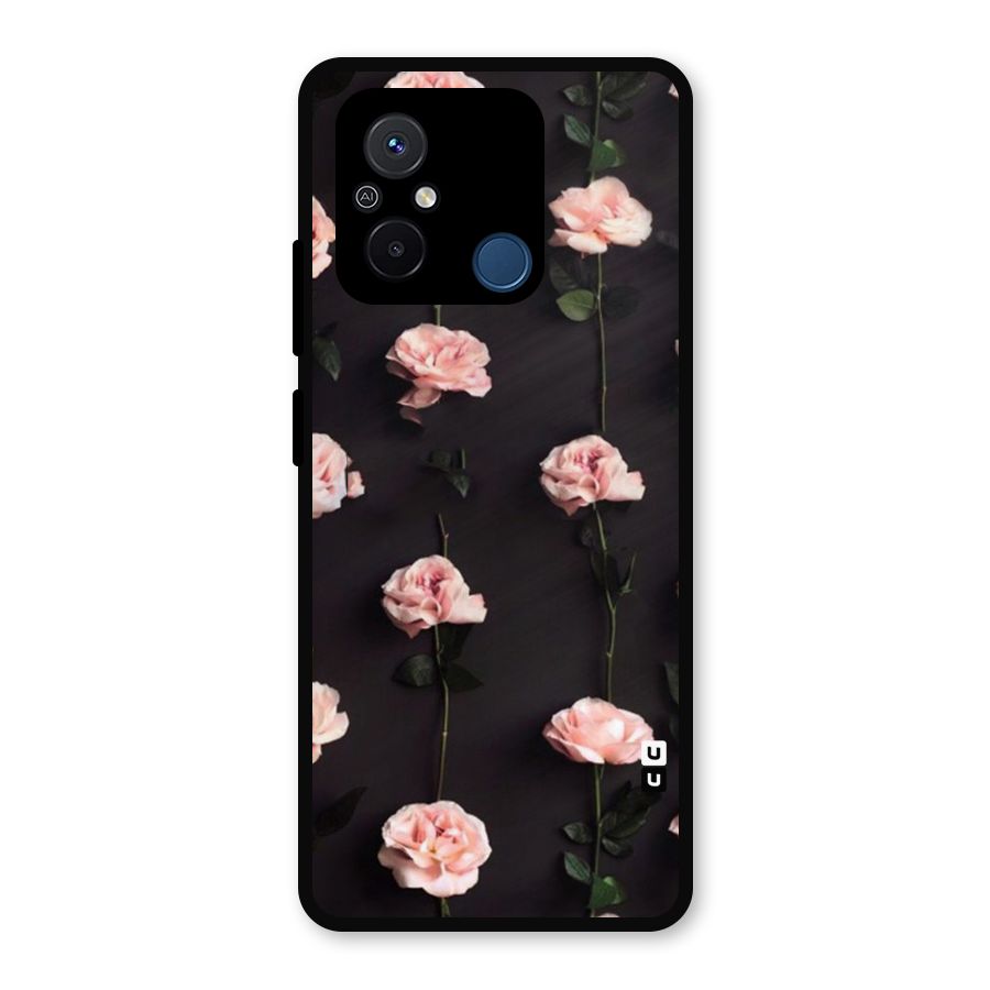 Pink Roses Metal Back Case for Poco C55