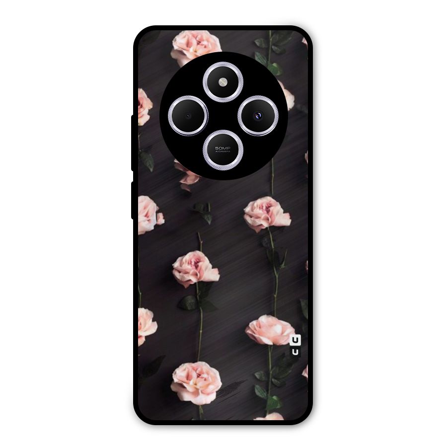 Pink Roses Metal Back Case for Poco M7