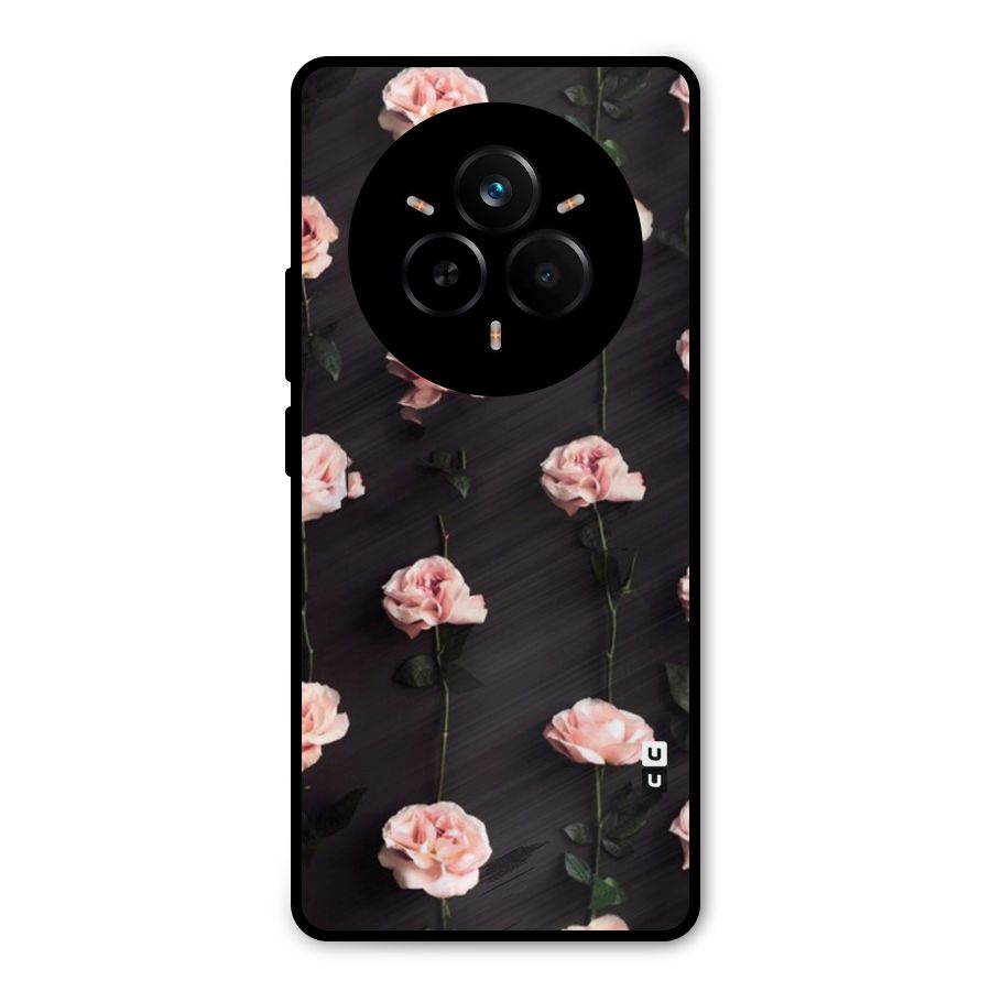 Pink Roses Metal Back Case for Realme 14 Pro Plus