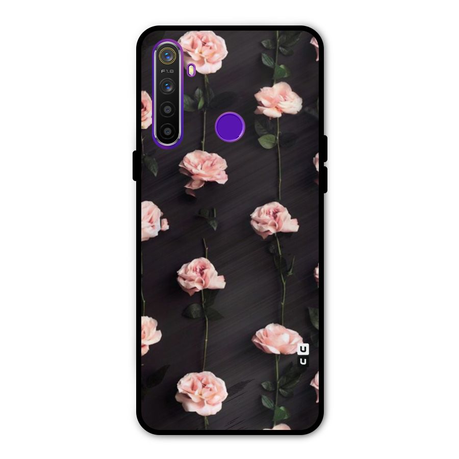 Pink Roses Metal Back Case for Realme 5i