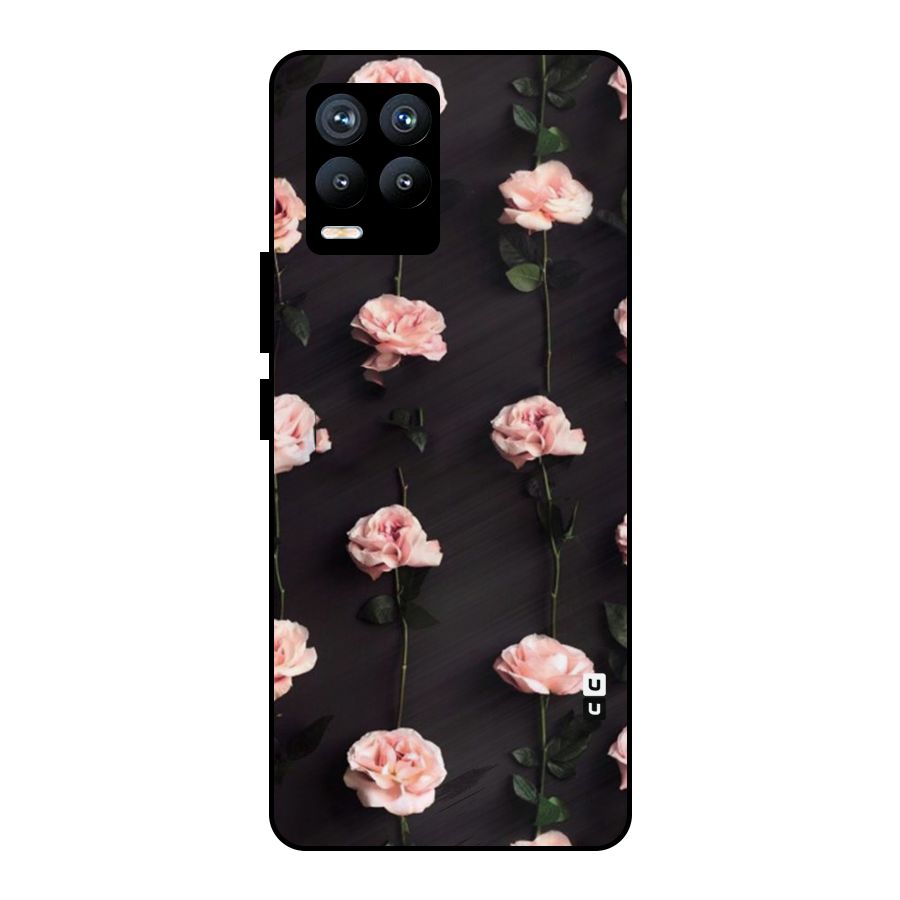 Pink Roses Metal Back Case for Realme 8 Pro