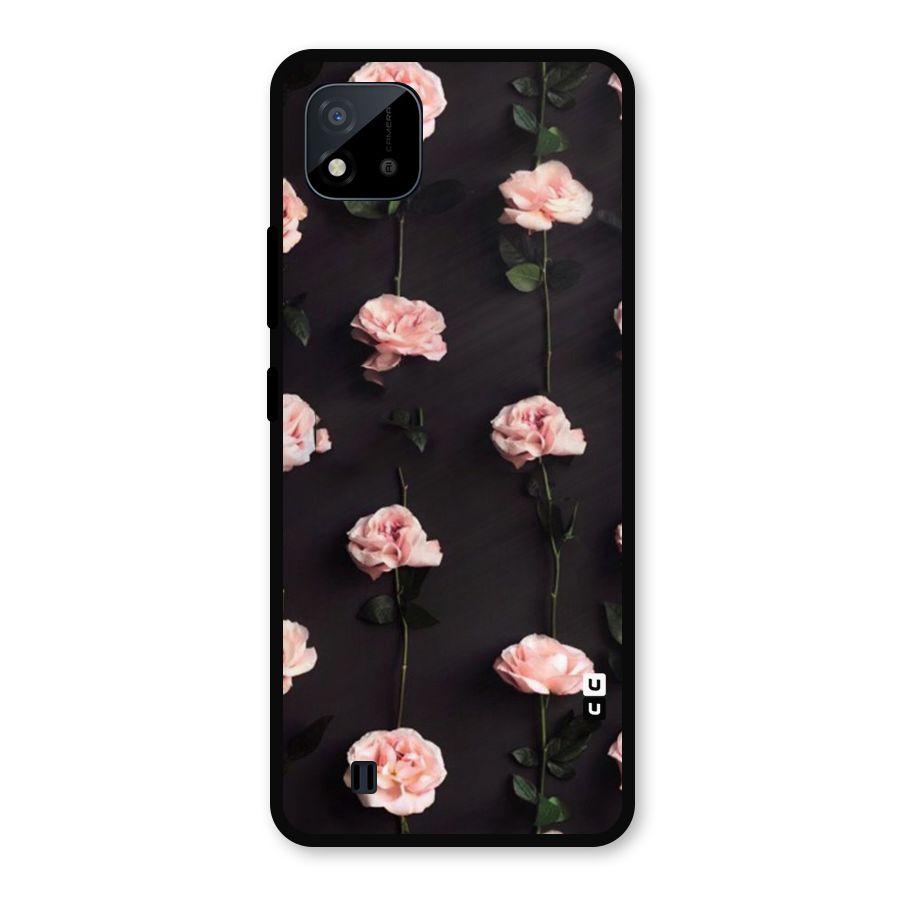 Pink Roses Metal Back Case for Realme C11 2021