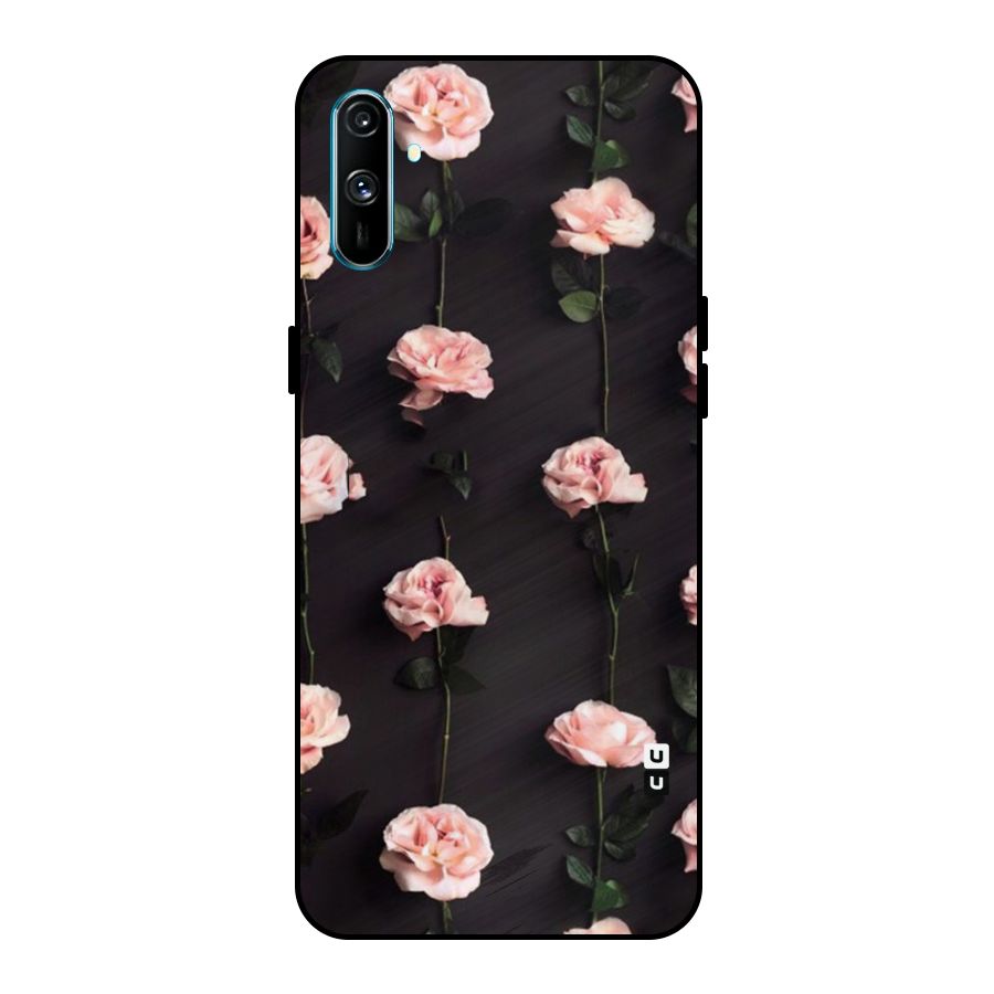 Pink Roses Metal Back Case for Realme C3