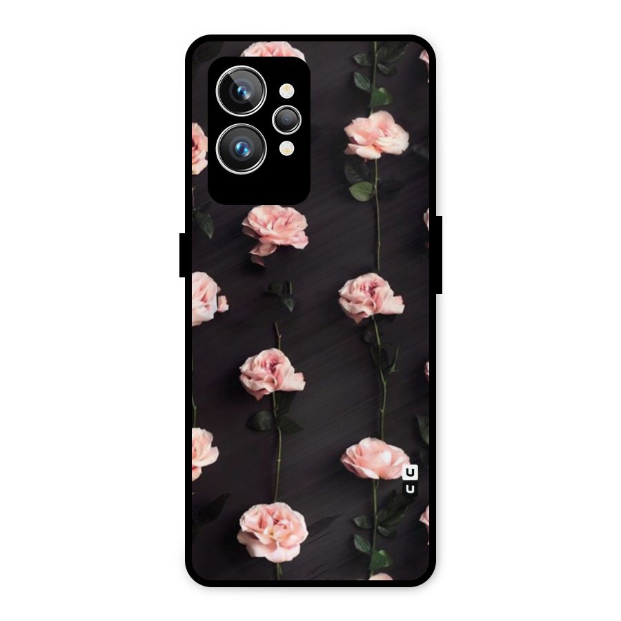 Pink Roses Metal Back Case for Realme GT2 Pro
