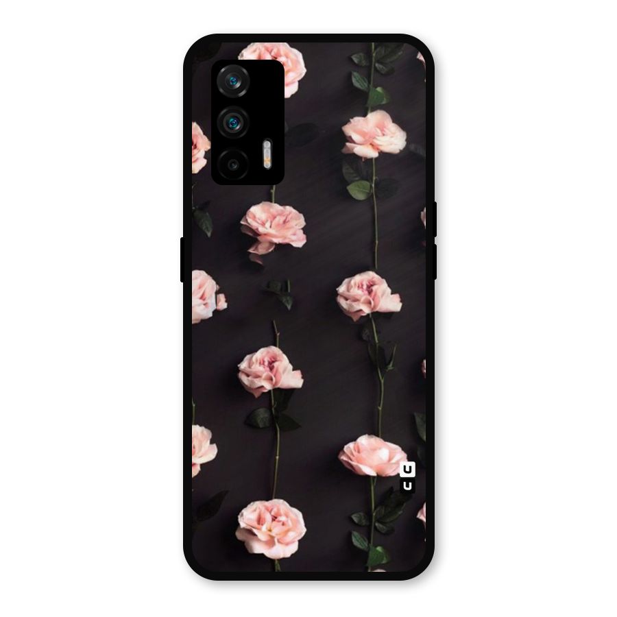 Pink Roses Metal Back Case for Realme GT 5G