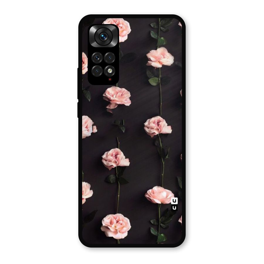Pink Roses Metal Back Case for Redmi Note 11s