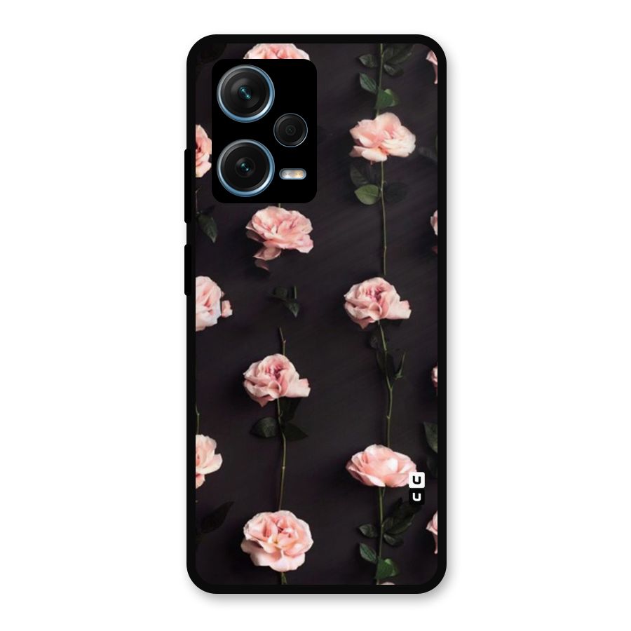 Pink Roses Metal Back Case for Redmi Note 12 Pro Plus 5G