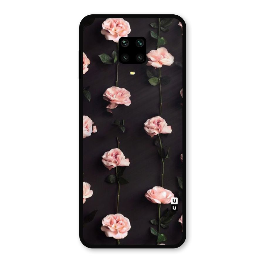 Pink Roses Metal Back Case for Redmi Note 9 Pro Max