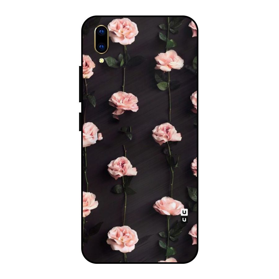 Pink Roses Metal Back Case for Vivo V11 Pro