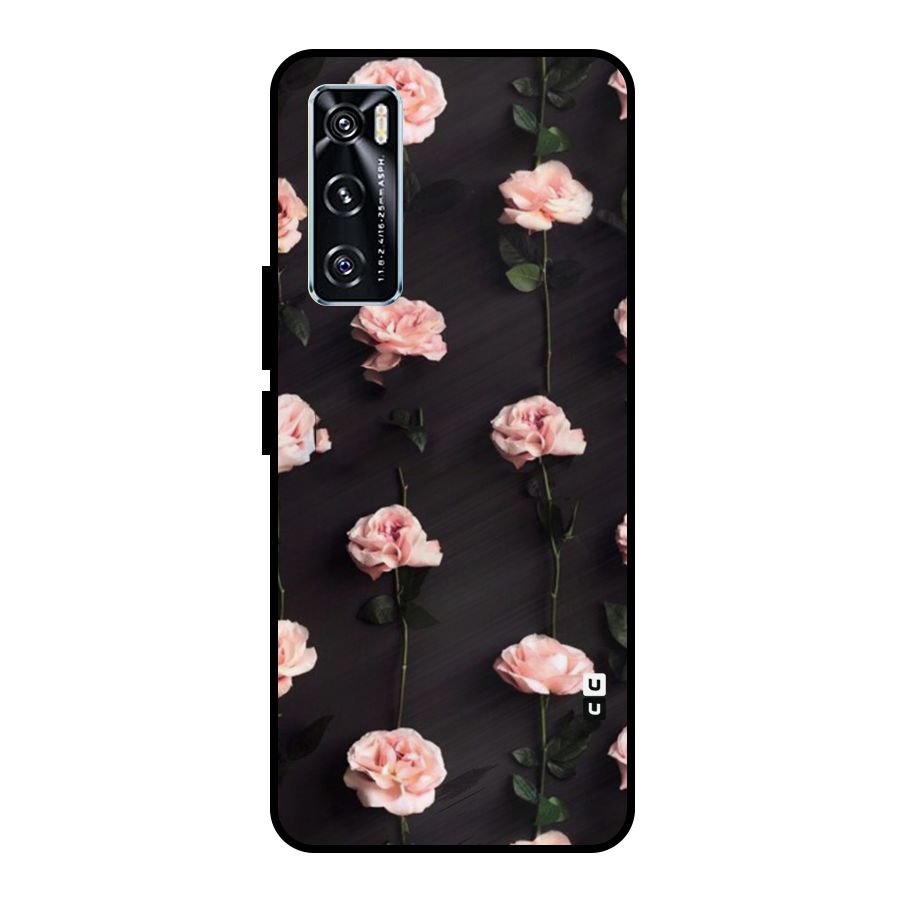 Pink Roses Metal Back Case for Vivo V20 SE