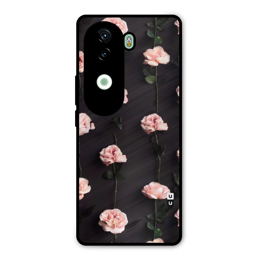 Pink Roses Metal Back Case for Vivo V40e