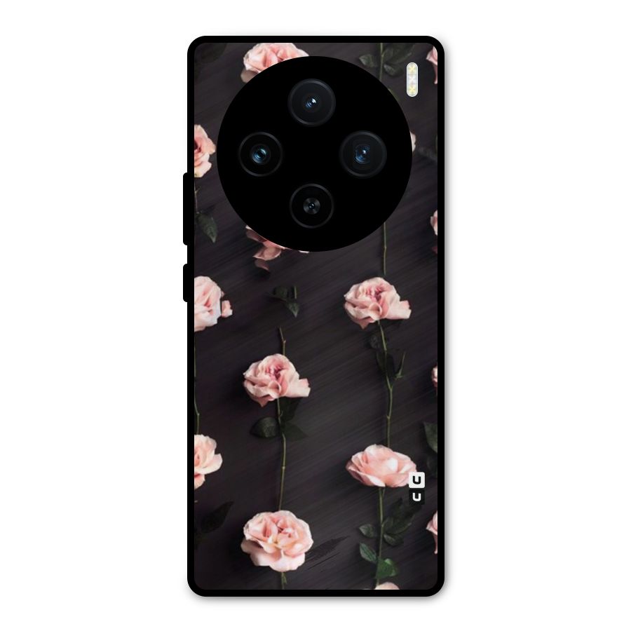 Pink Roses Metal Back Case for Vivo X100