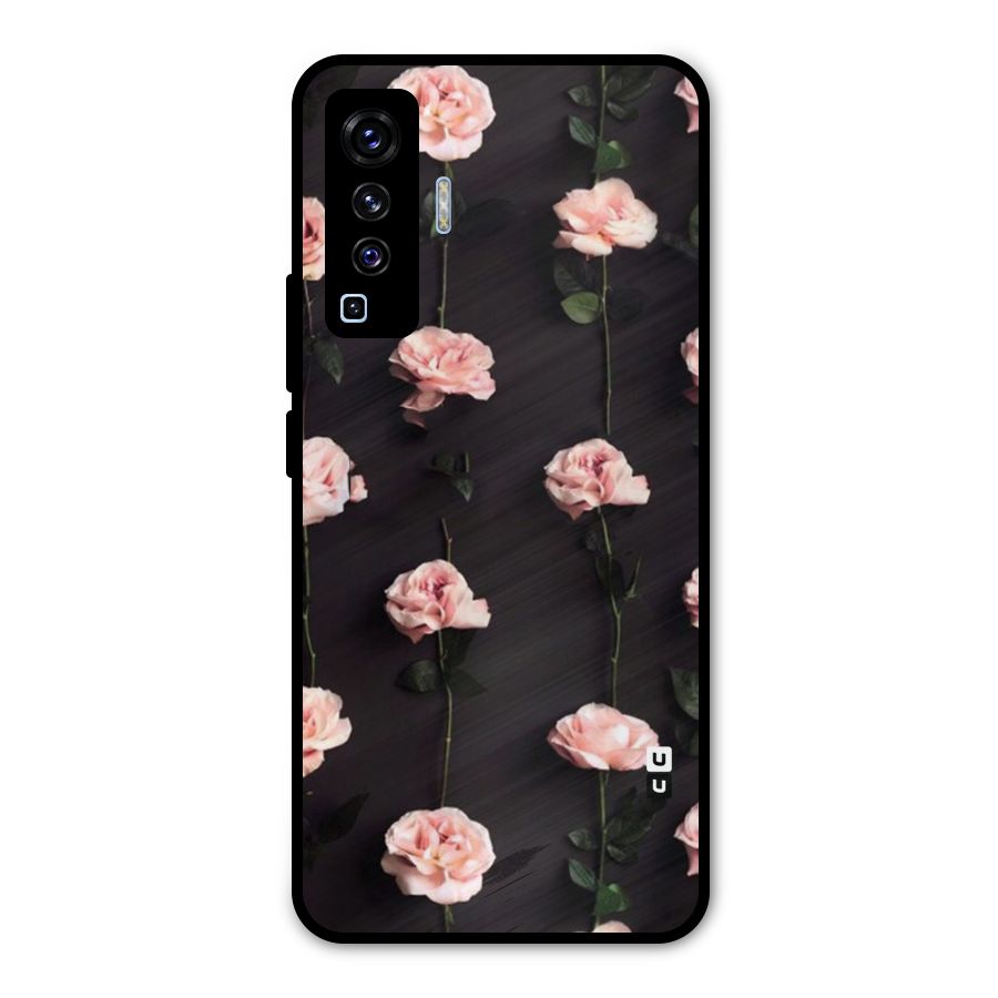 Pink Roses Metal Back Case for Vivo X50