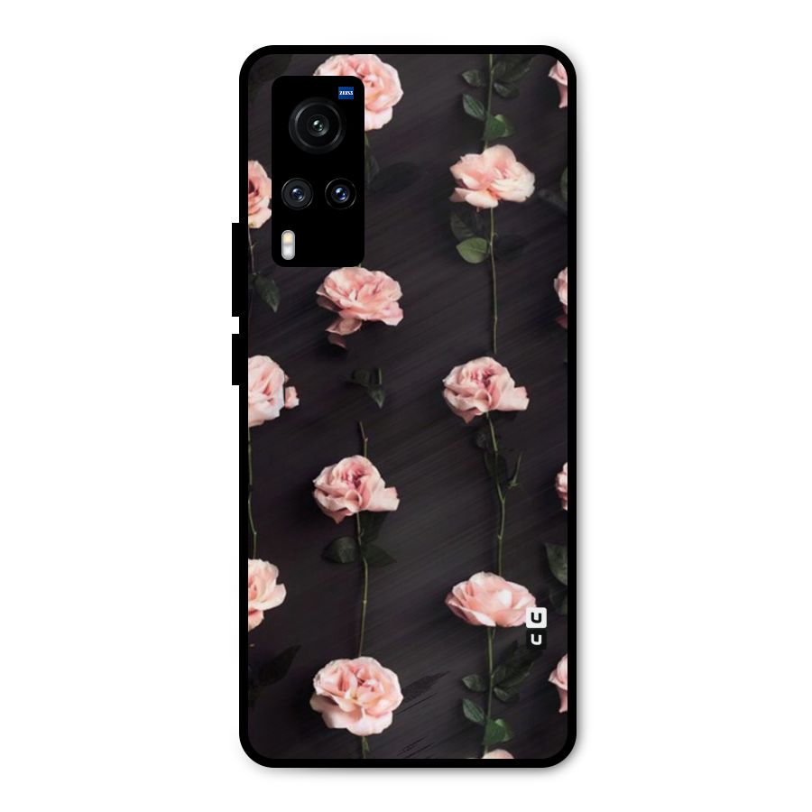Pink Roses Metal Back Case for Vivo X60