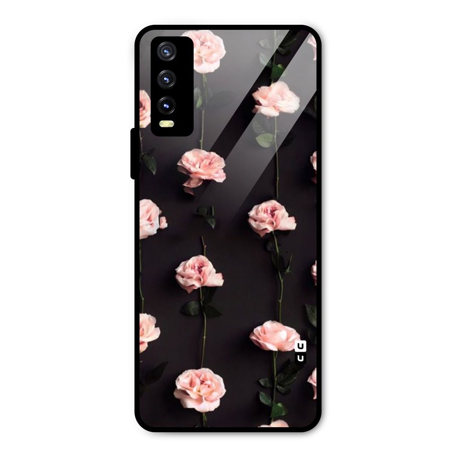 Pink Roses Metal Back Case for Vivo Y20t