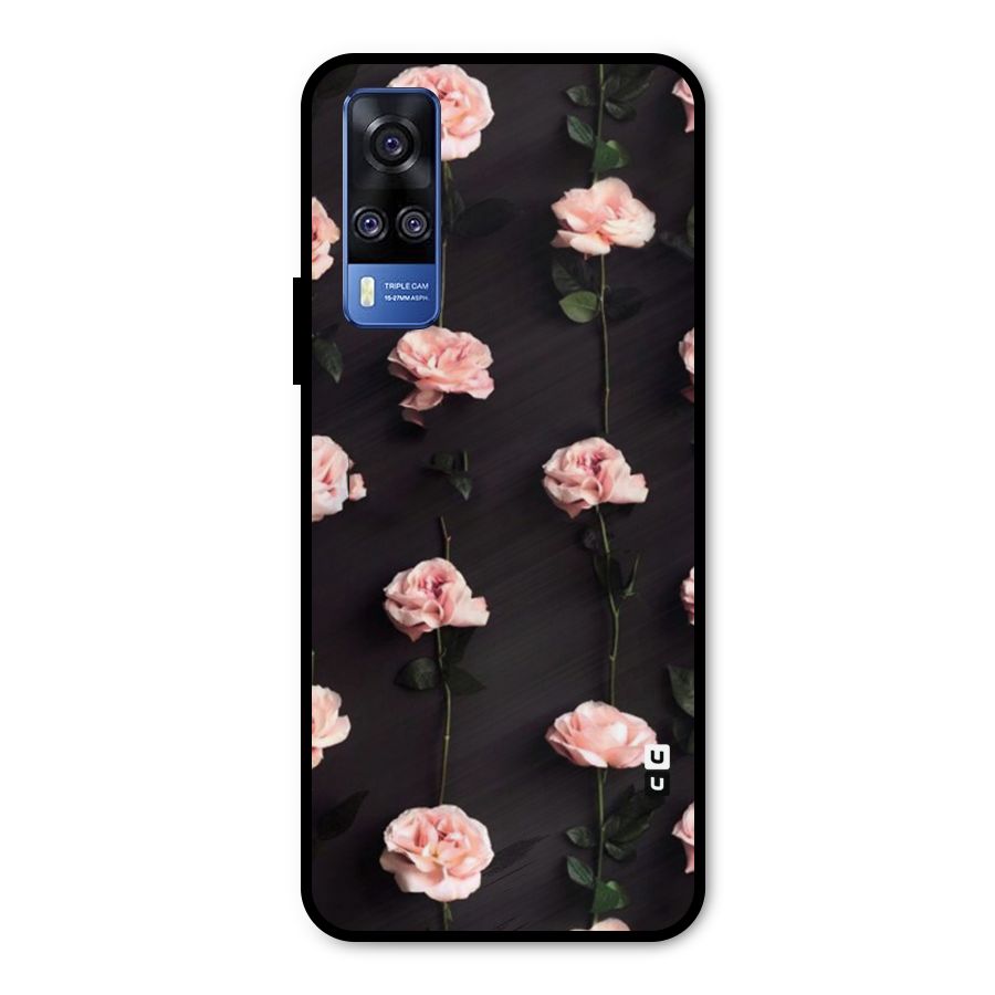 Pink Roses Metal Back Case for Vivo Y31