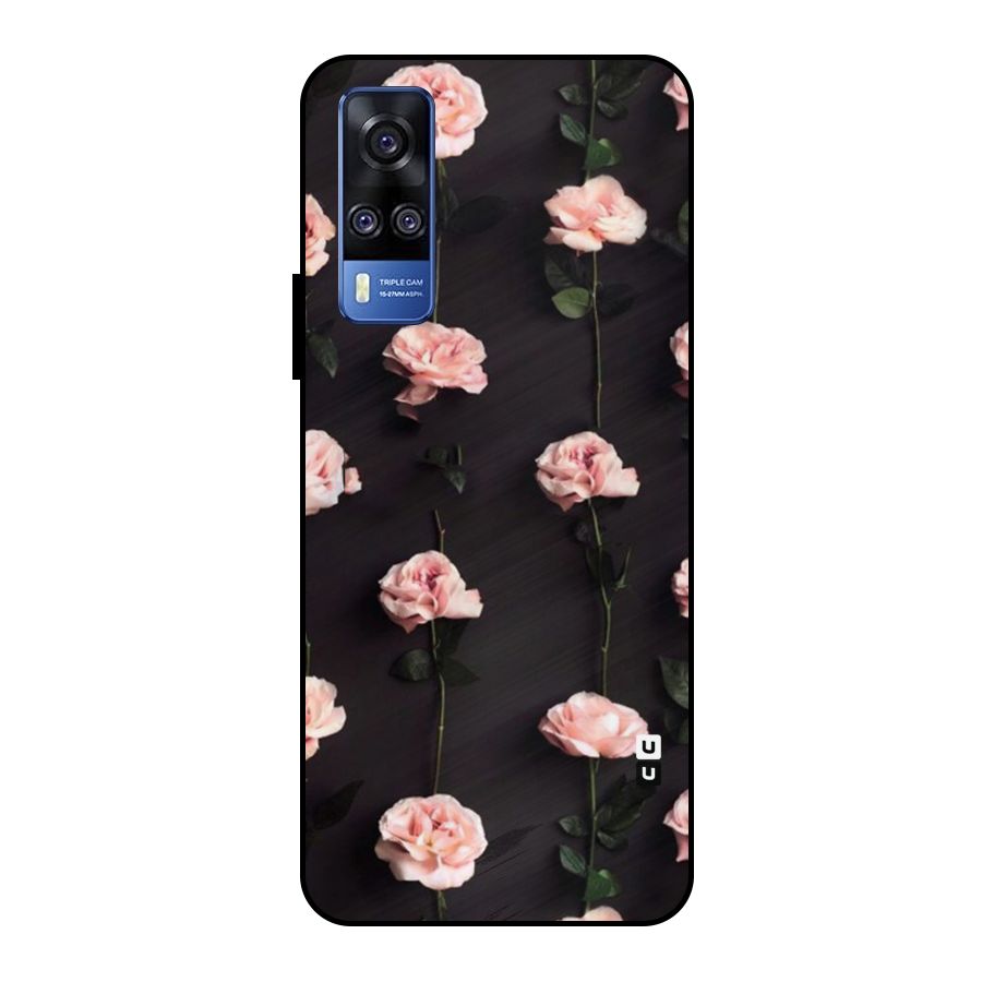 Pink Roses Metal Back Case for Vivo Y51