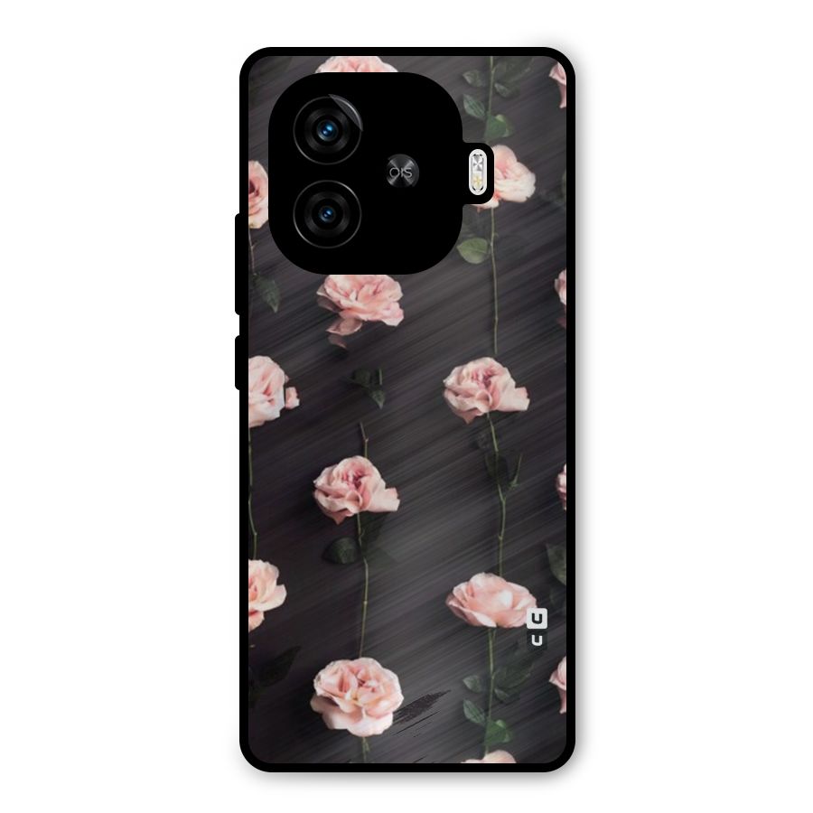 Pink Roses Metal Back Case for iQOO Neo 10R