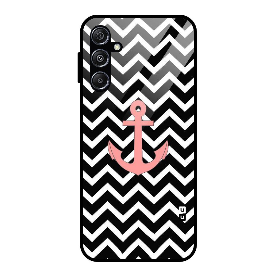 Pink Sailor Glass Back Case for Galaxy M34 5G