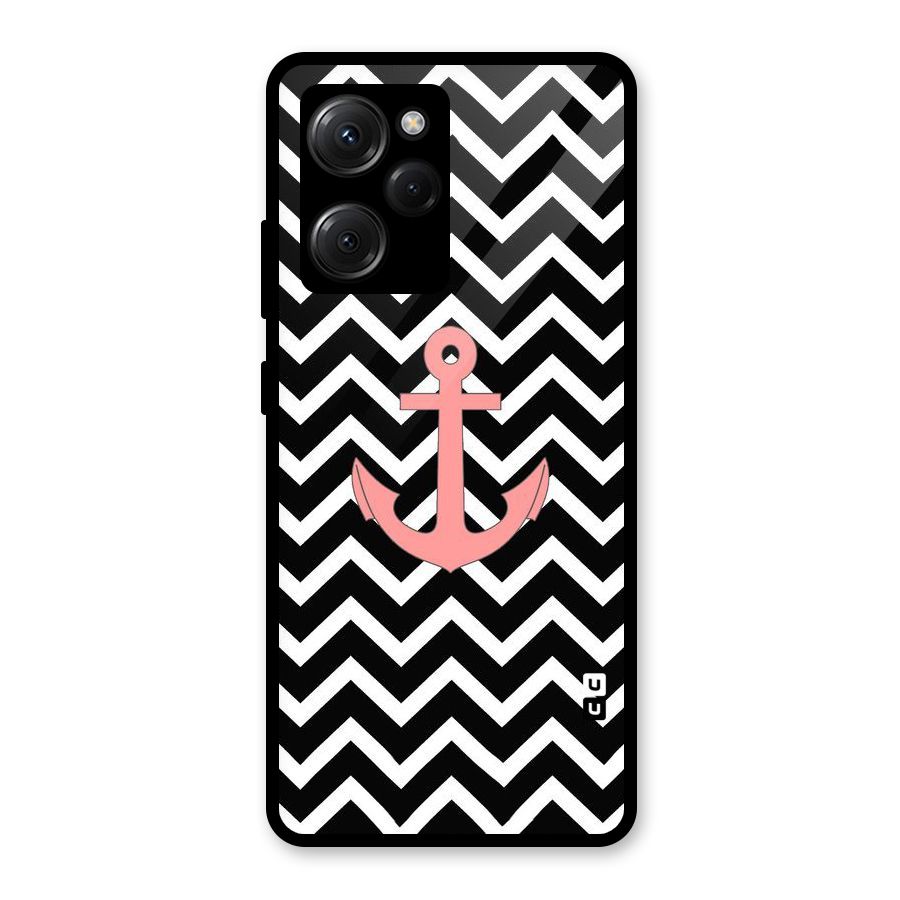 Pink Sailor Glass Back Case for Poco X5 Pro