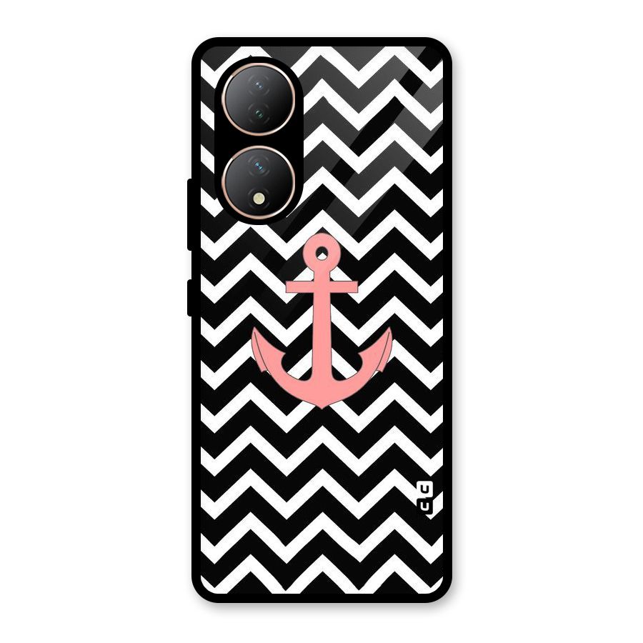 Pink Sailor Glass Back Case for Vivo Y100A