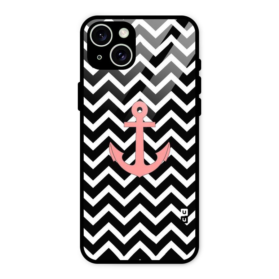 Pink Sailor Glass Back Case for iPhone 15 Plus