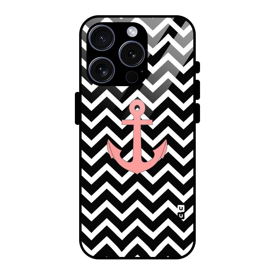 Pink Sailor Glass Back Case for iPhone 15 Pro