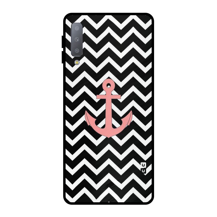 Pink Sailor Metal Back Case for Galaxy A7 (2018)