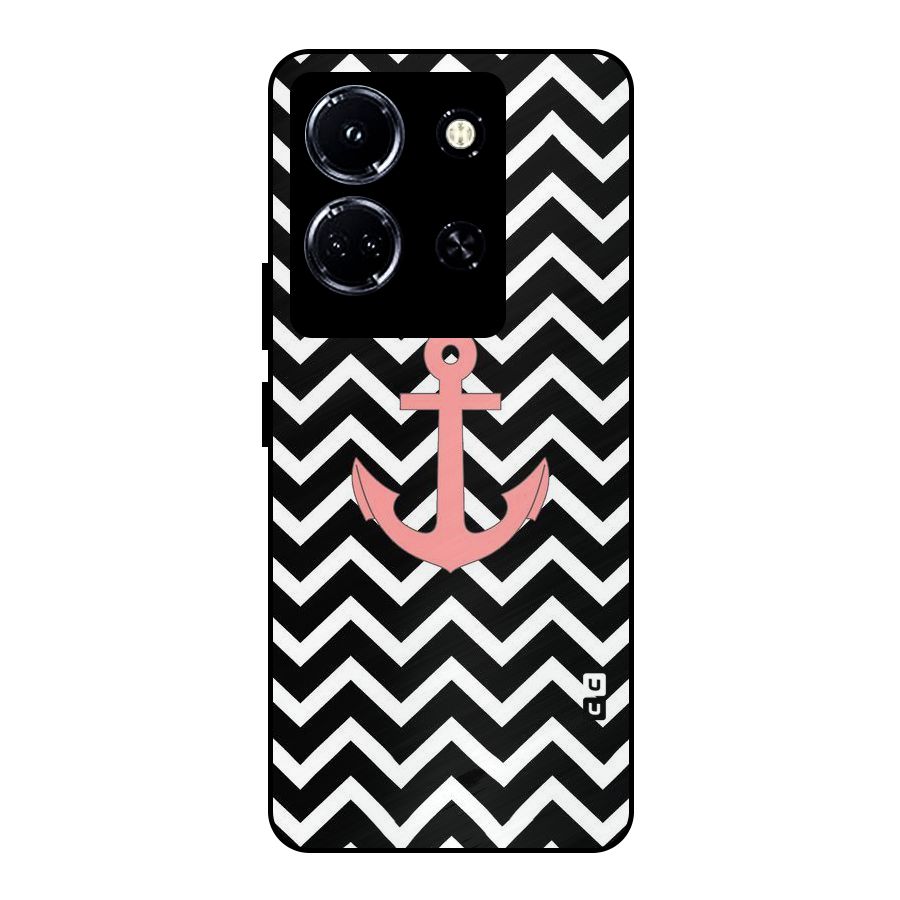Pink Sailor Metal Back Case for Infinix Note 30 5G