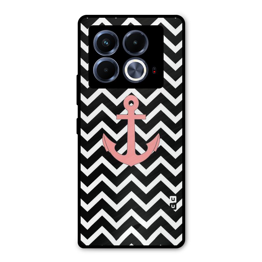 Pink Sailor Metal Back Case for Infinix Note 40 5G